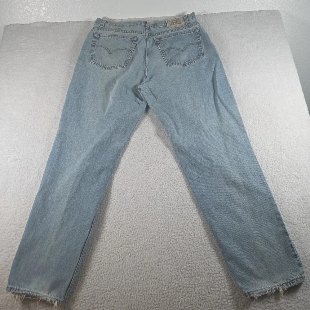 Vintage Levis 545 Jeans Mens 36x32‎ True Light Wash Blue Denim Loose Fit 90s